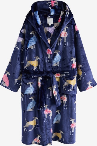 mėlyna Next Ilgas vonios chalatas: priekis