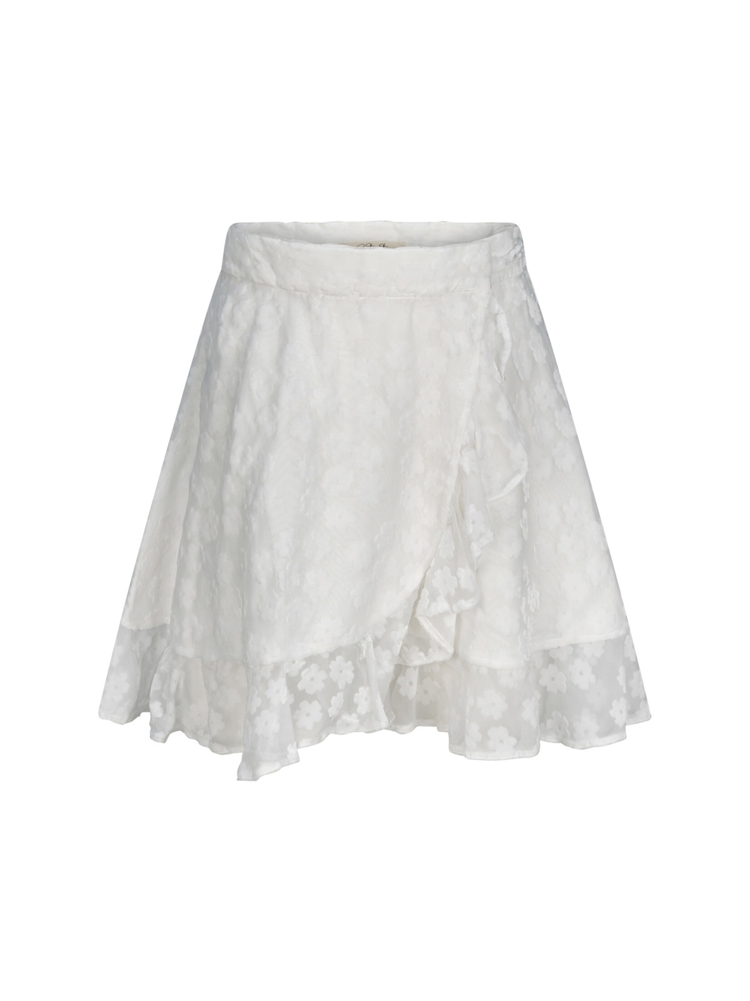 Introvertie VIENNA Rok 'Hamptons Wrap Skirt Mini' in Wit: voorkant