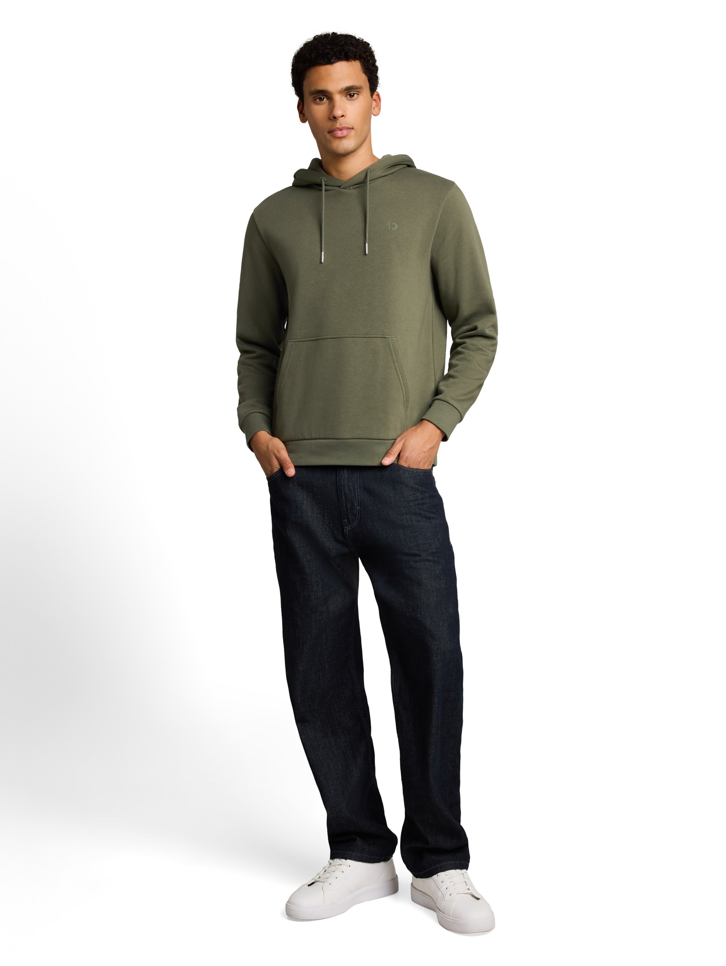 TOM TAILOR DENIM Sweatshirt in Grün