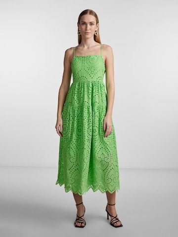 Y.A.S Letní šaty 'Monica' – zelená: přední strana