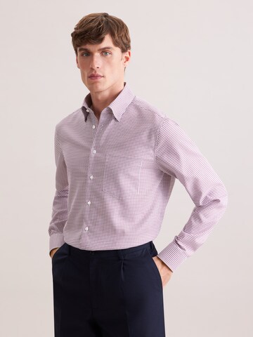 Coupe regular Chemise 'Classic Essentials' SEIDENSTICKER en rouge