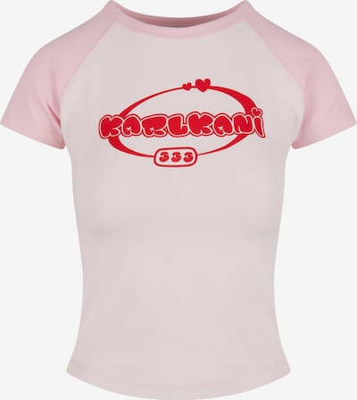Karl Kani Shirt 'Woven Signature Heart Tiny' in L in Rose / Light pink / Red, Item view