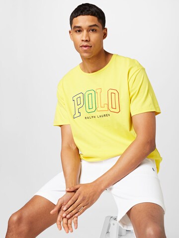 Tricou de la Polo Ralph Lauren pe galben