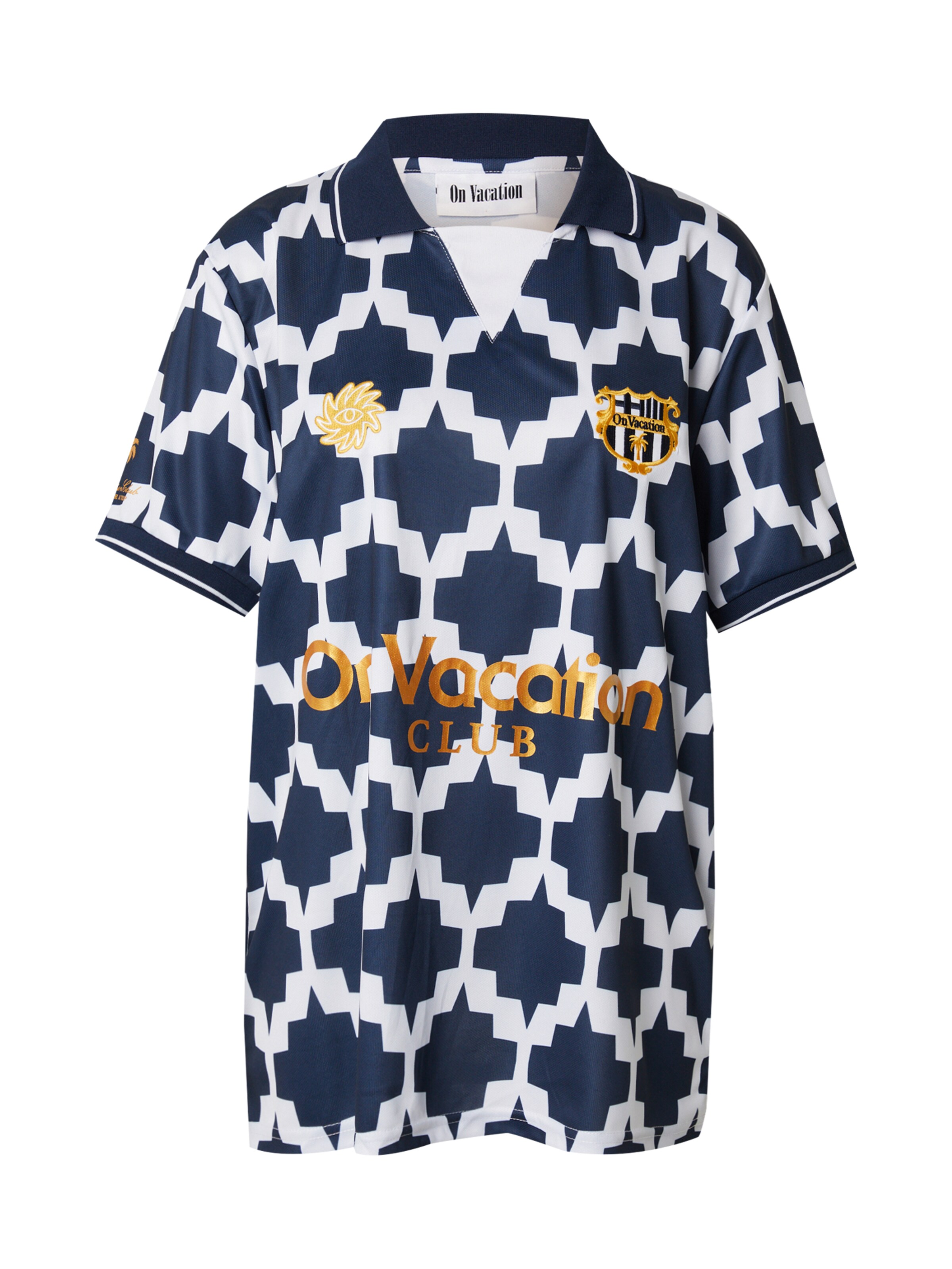 On Vacation Shirt 'Summer Soccer' in Blue: front