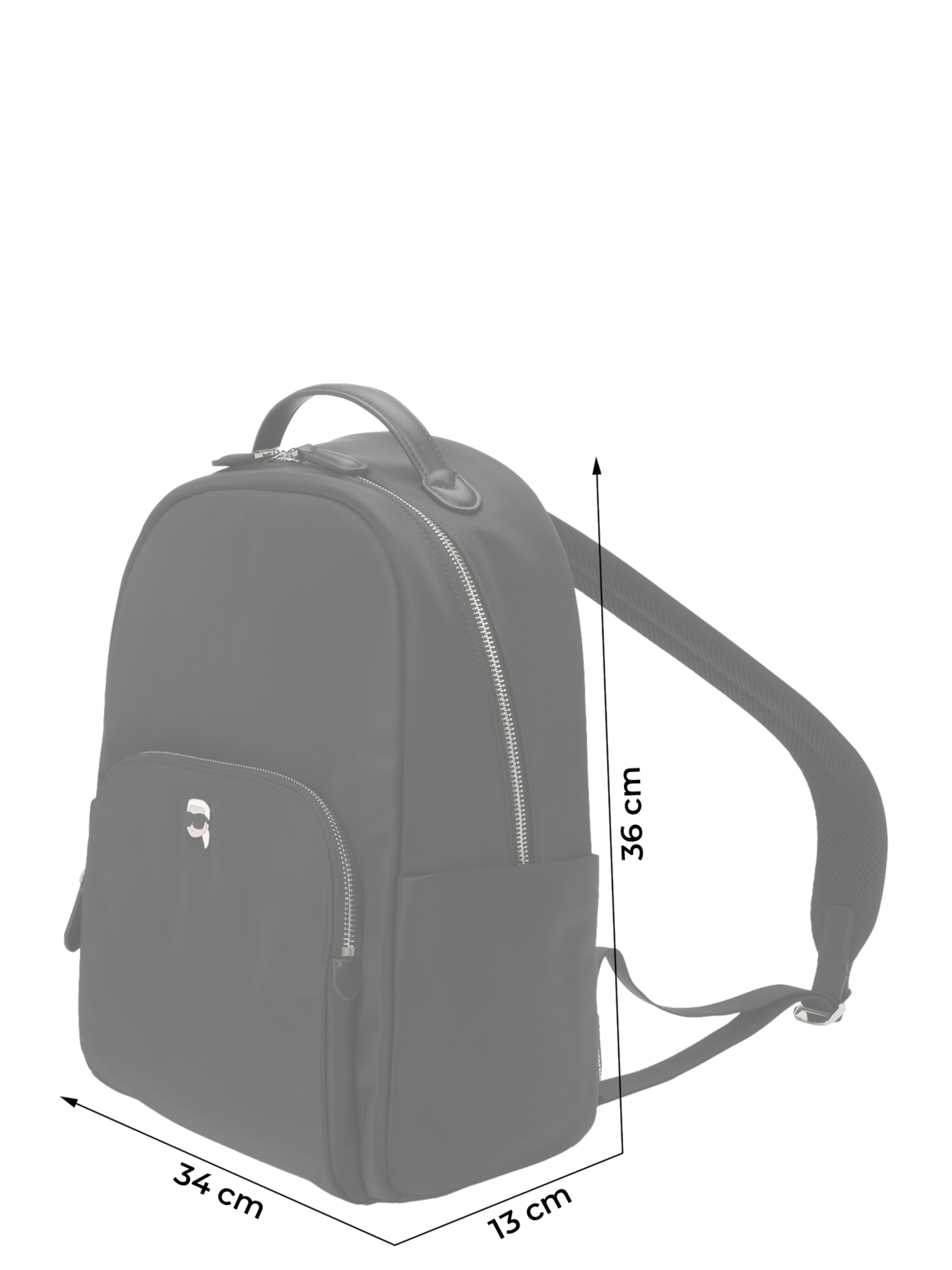 Karl Lagerfeld - Mochila 'IKON' em preto