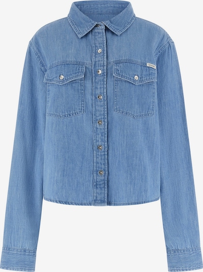 GUESS Pusero värissä sininen denim, Tuotenäkymä