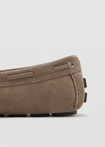 MANGO MAN Moccasins 'Driver' in Beige