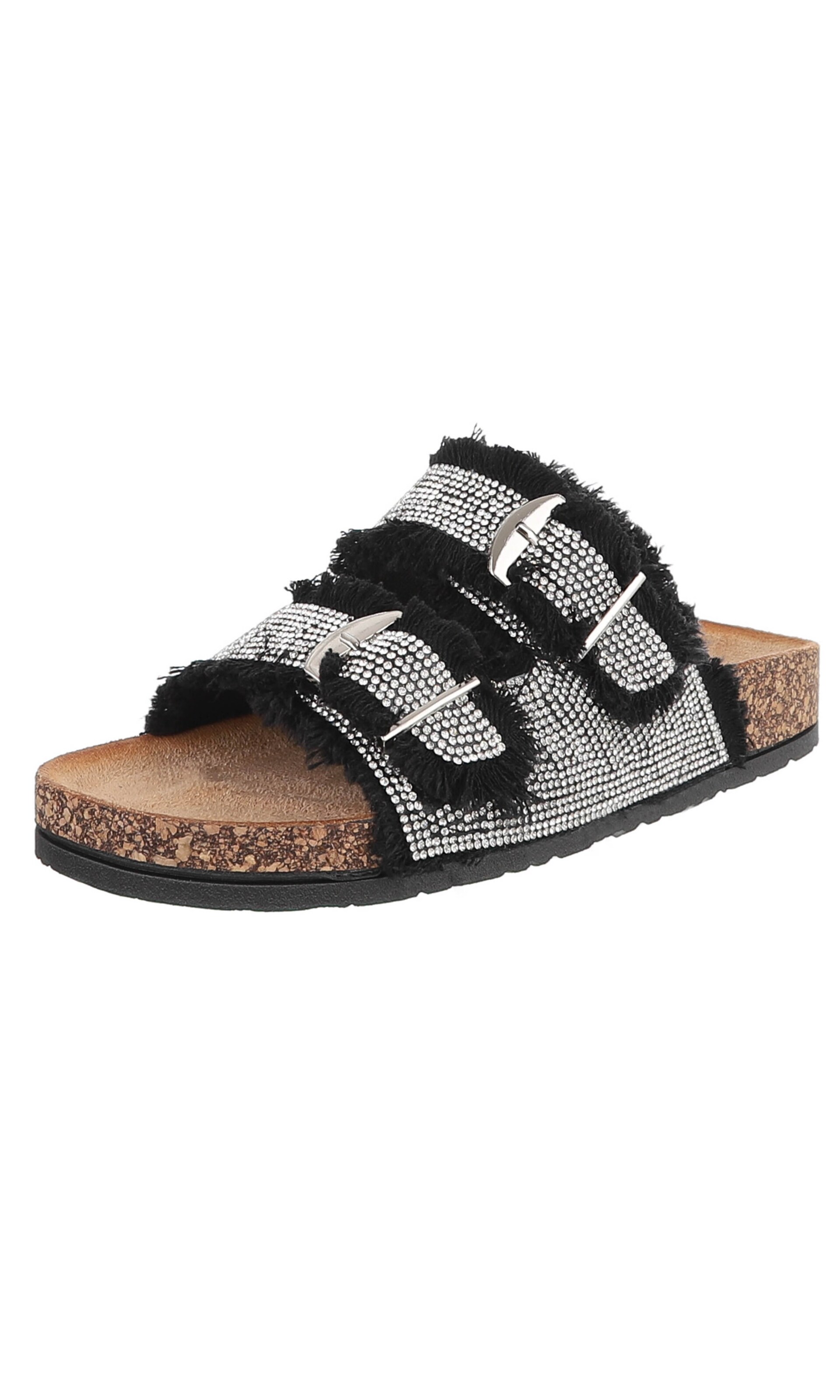 Ital-Design Mules in Black: front