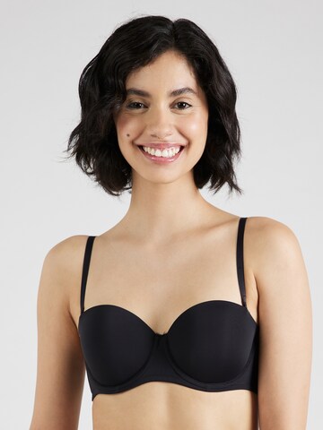 Dorina Balconette Bra in Black: front