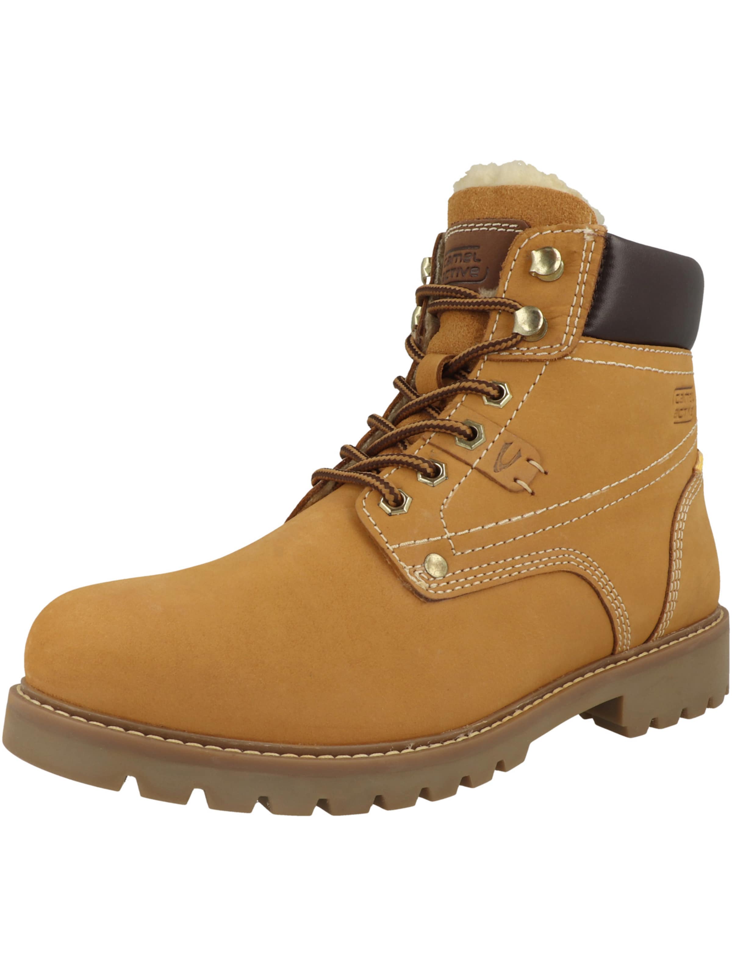 CAMEL ACTIVE - Botas com atacadores em castanho: frente