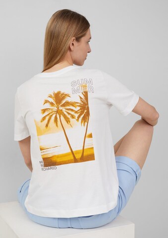 T-shirt s.Oliver en blanc : devant