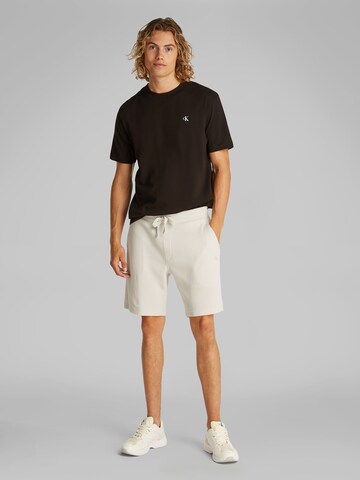 Calvin Klein Jeans Regular Trousers in White
