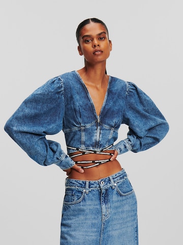 KARL LAGERFELD JEANS Shirt in Blue: front