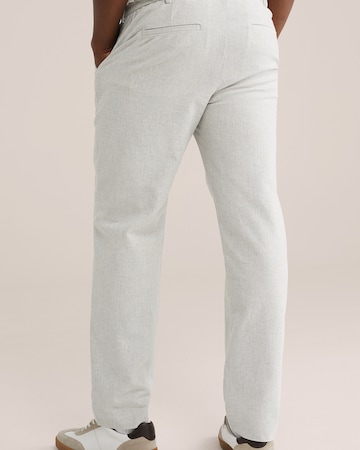 WE Fashion Regular Chinobyxa i grå