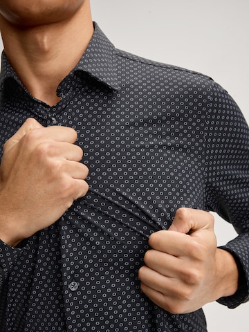 JOOP! Slim fit Overhemd 'Pit' in Zwart
