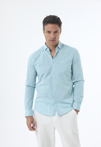 Jimmy Sanders Regular fit Πουκάμισο σε πράσινο: μπροστά