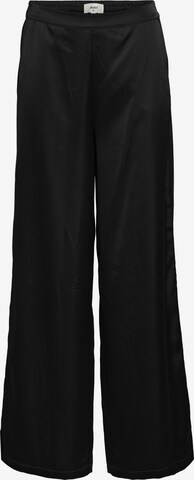 OBJECT Wide leg Broek in Zwart: voorkant