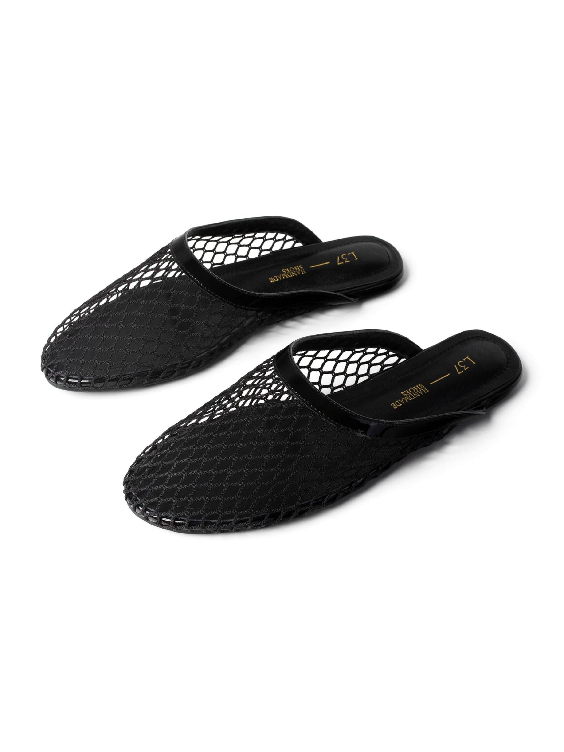L37 HANDMADE SHOES Slip-ons 'SANTORINI STEPS' in Black