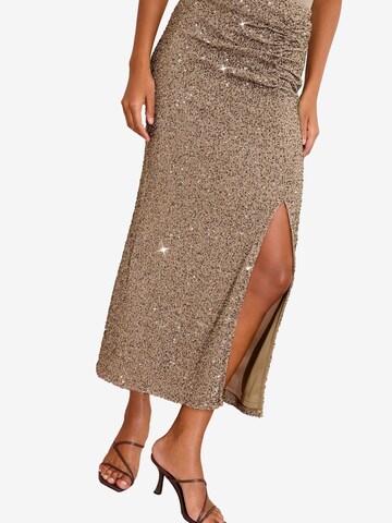 Gonna di Friends Like These in marrone: frontale