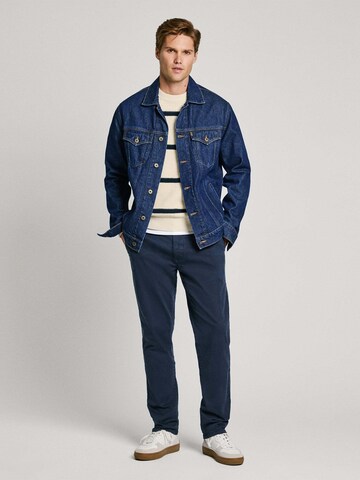 Coupe slim Pantalon chino Pepe Jeans en bleu