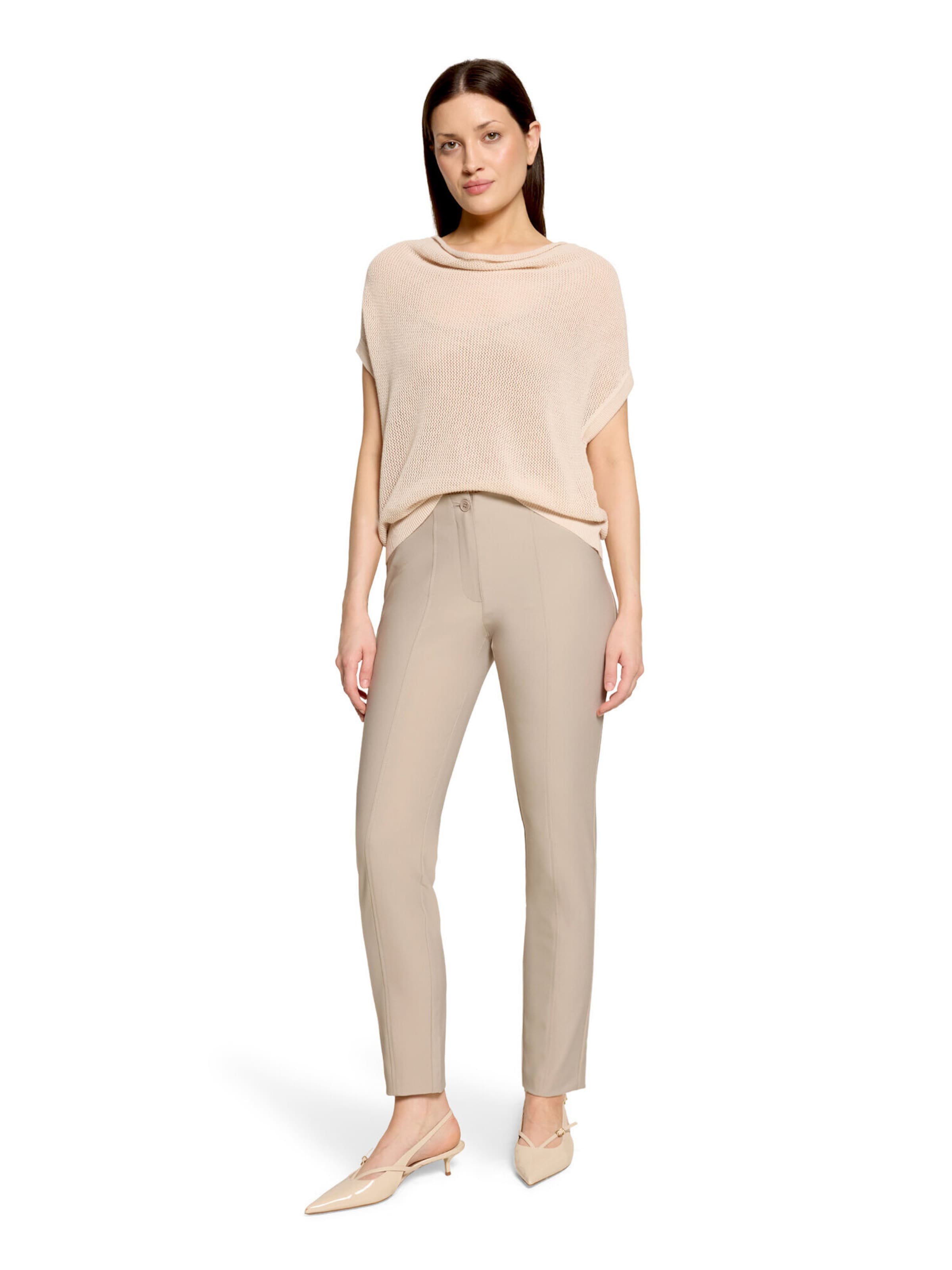 Coupe slim Pantalon Betty Barclay en gris : devant