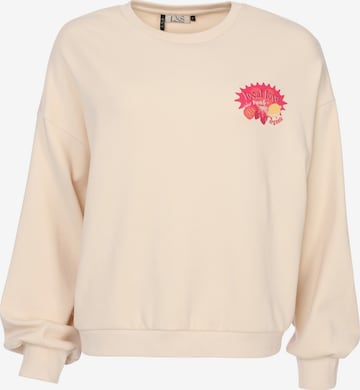 Sweat-shirt Looxs Revolution en beige : devant