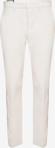 BOSS Slim fit Athletic Pants in White: front