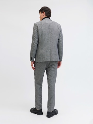 JACK & JONES Slimfit Bandplooibroek 'MARTIN' in Grijs
