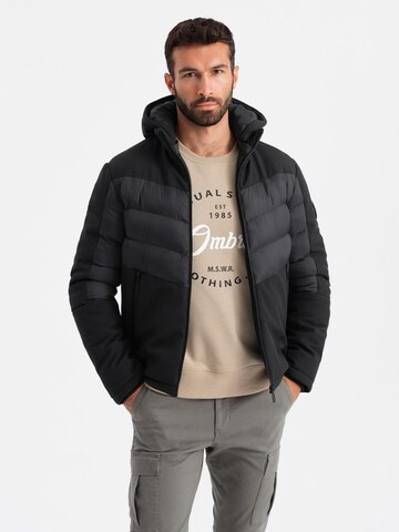 Ombre Weatherproof jacket in Black: front