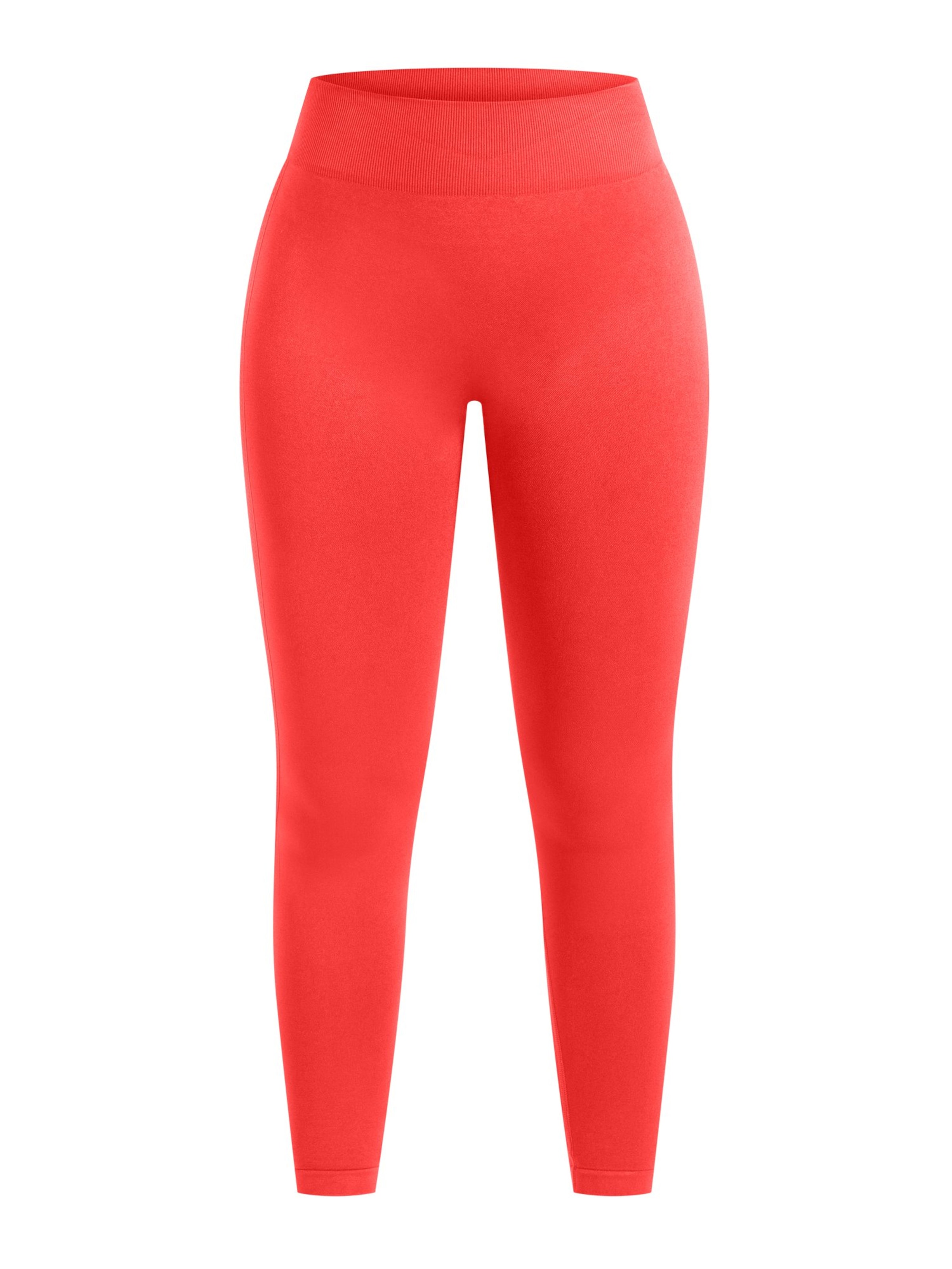 Smilodox Cetrina Seamless Scrunch Leggings in Rot: Vorderseite
