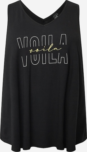 Active by Zizzi Haut de sport 'Avisso' en jaune / noir / blanc, Vue avec produit