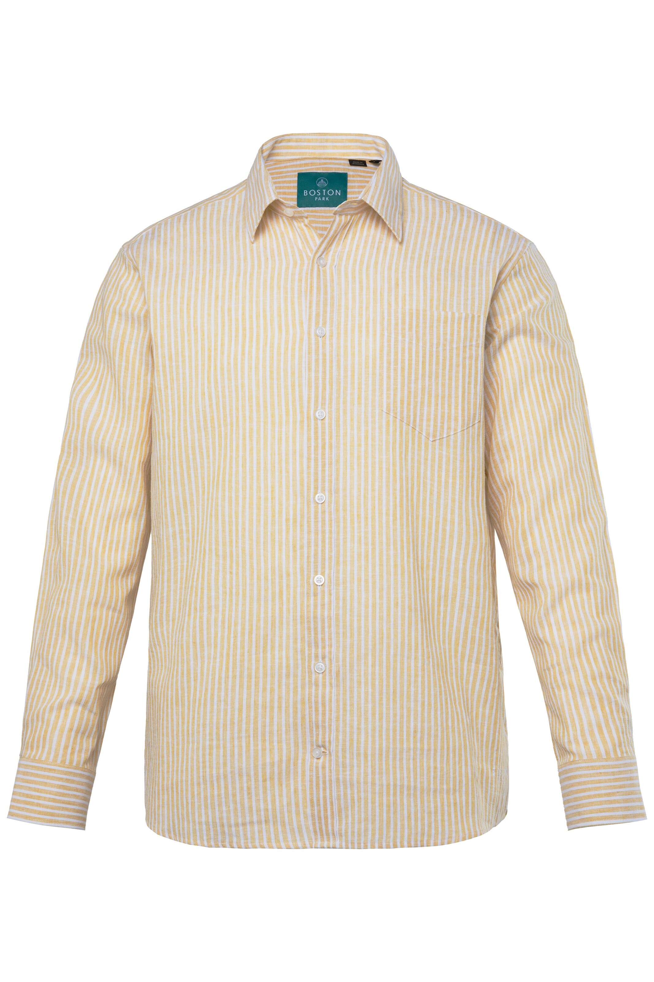 Boston Park Comfort Fit Hemd in Gelb: Vorderseite