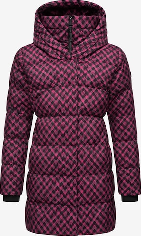 Manteau d’hiver 'Niara' Ragwear en rose : devant