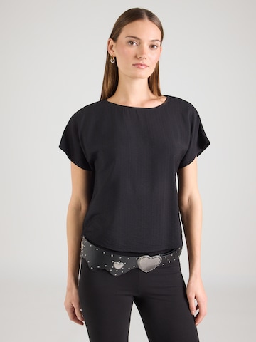 Hailys Bluse 'Ma44lu' in Schwarz: Vorderseite