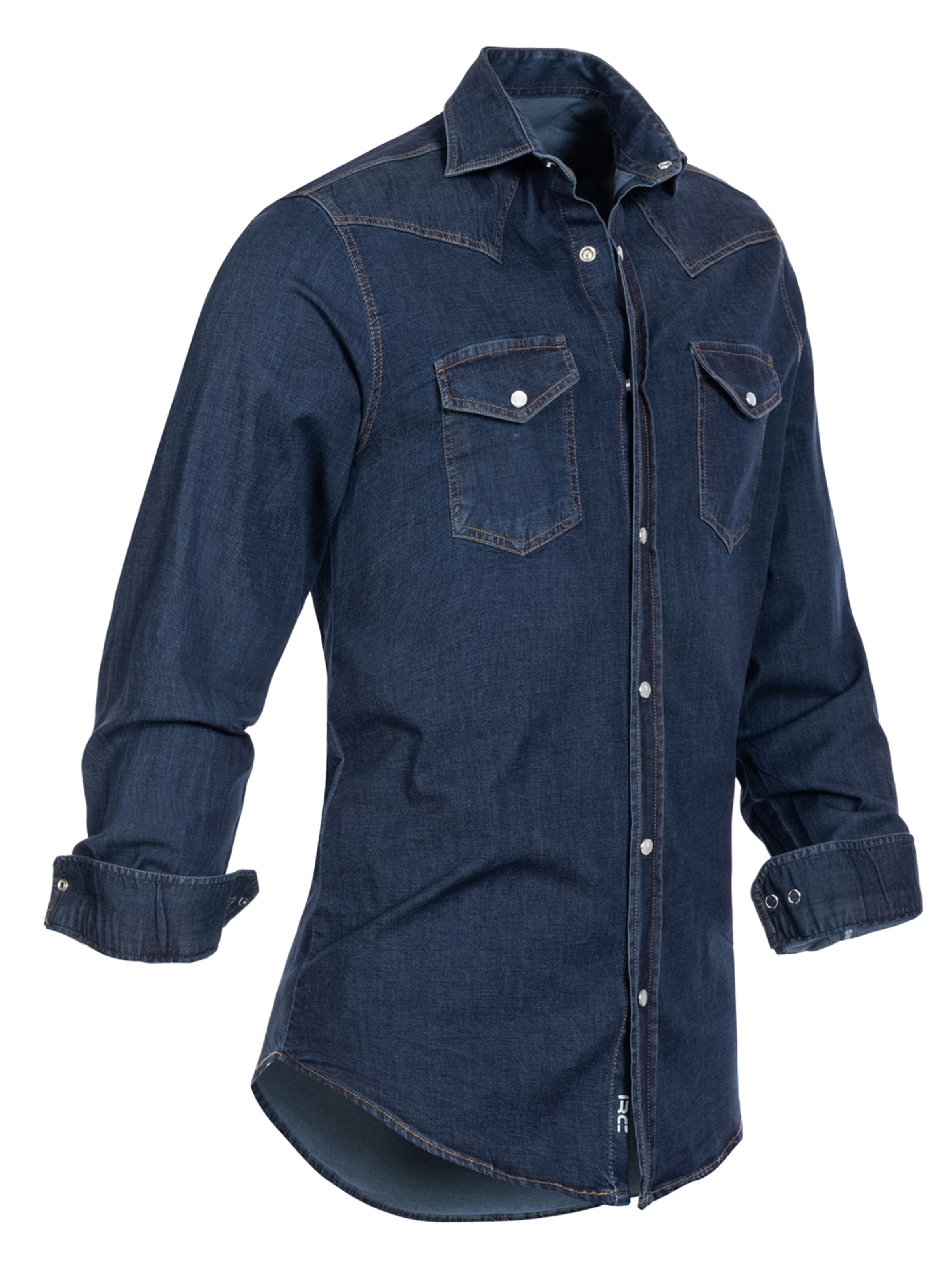 Rock Creek Slim Fit Hemd in Blau