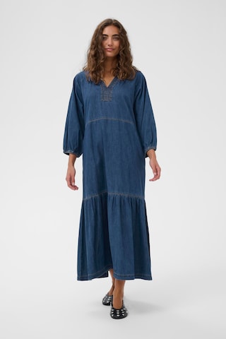 CULTURE Kjole 'Lava' i blå: forside