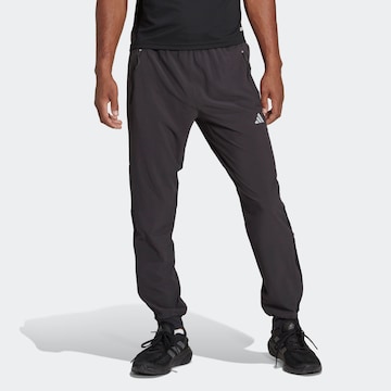 ADIDAS PERFORMANCE Regular Workout Pants 'Fast Tko' in Black: front