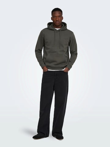 Sweat-shirt 'ONSConnor' Only & Sons en gris