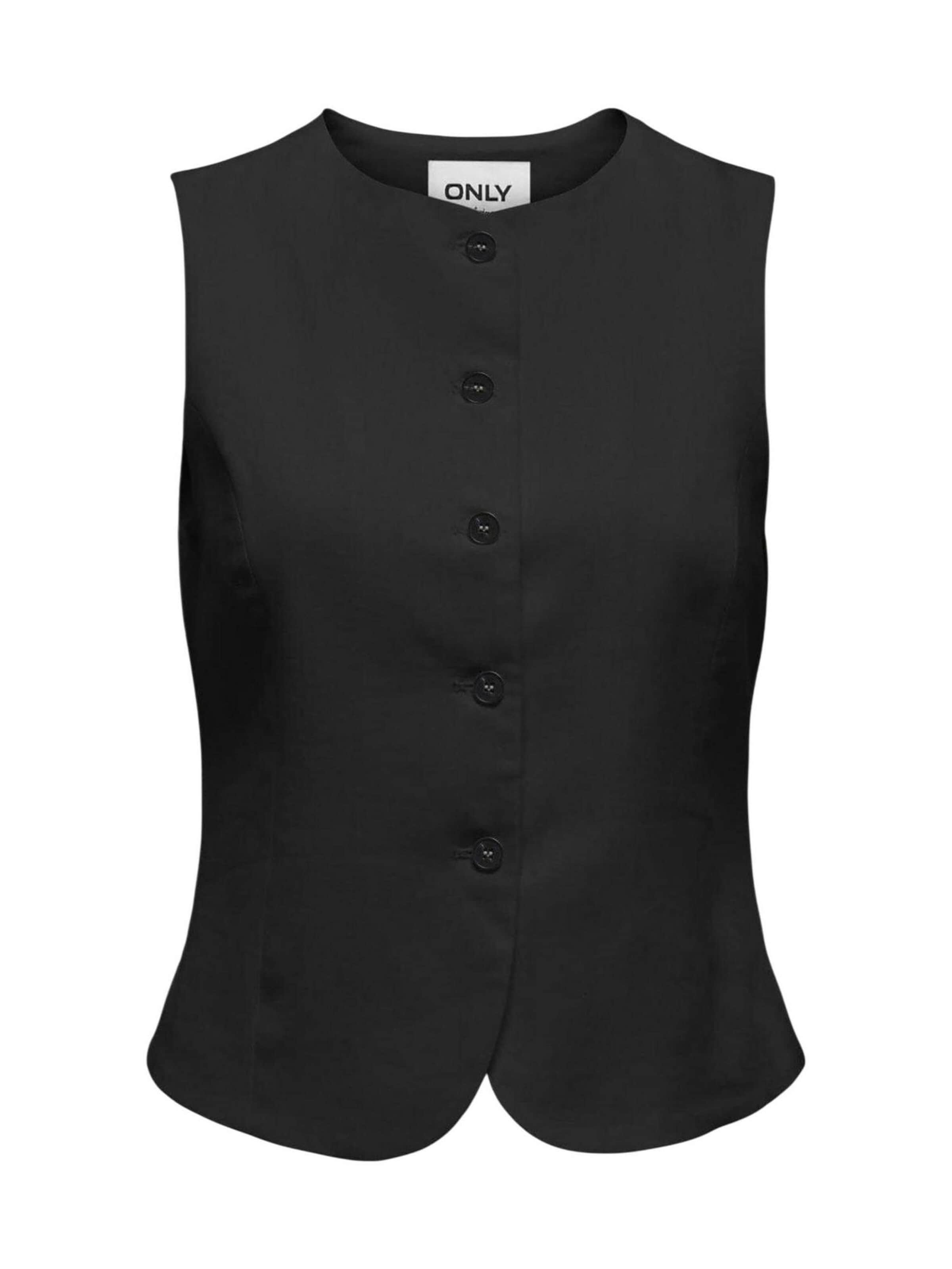 Tailleur 'Onlgoa S/L Linen Bl Waistcoat Cc Tlr 15363724' di ONLY in nero: frontale