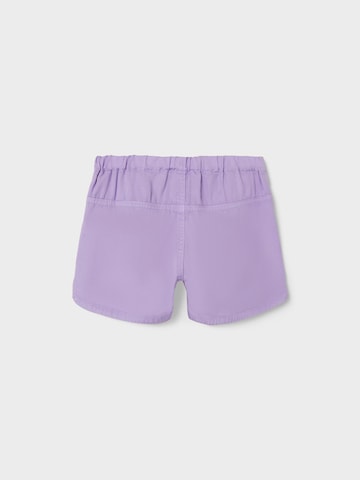 NAME IT Regular Trousers 'BELLA' in Purple