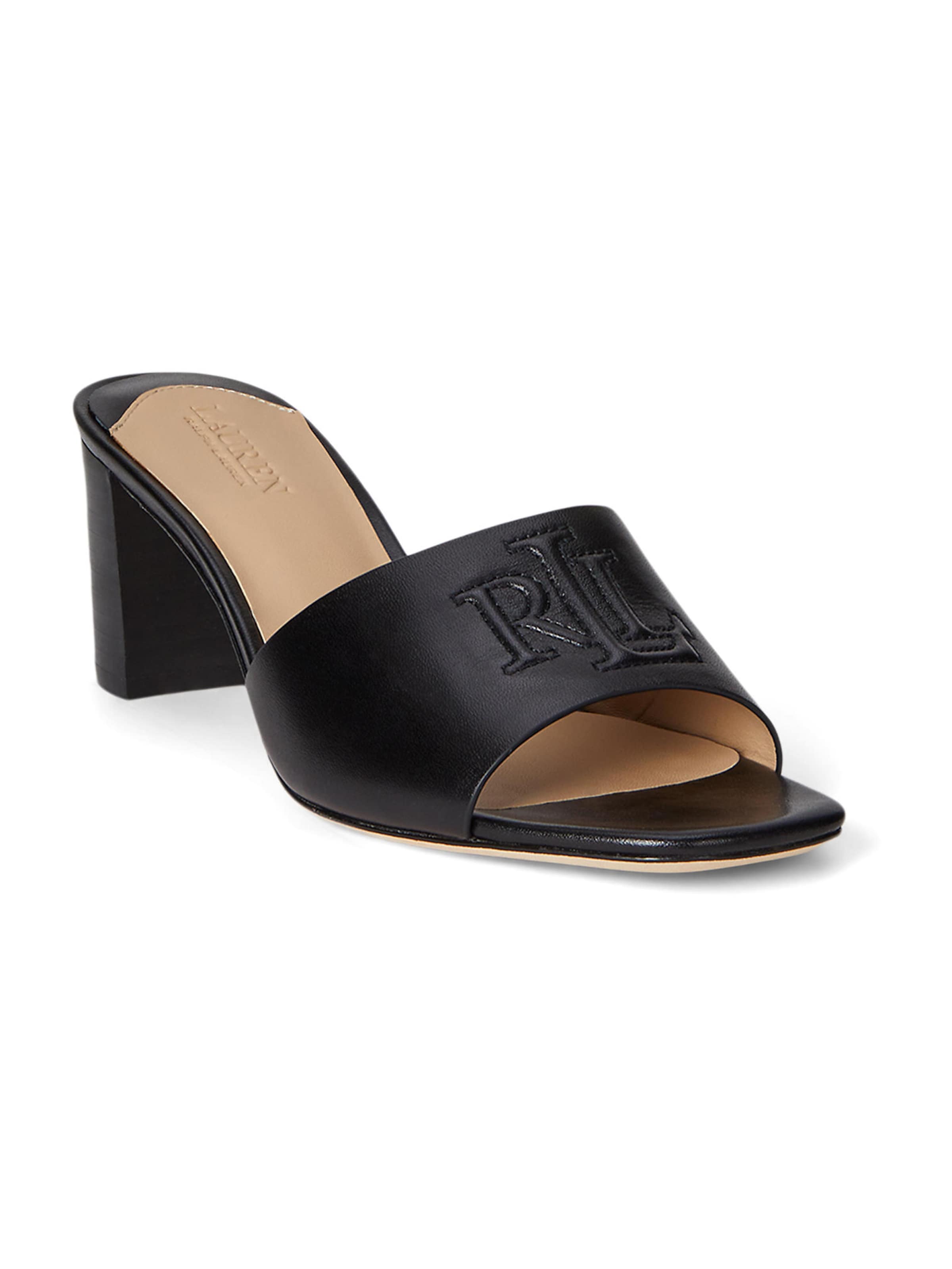 Mule 'EVERLEY' Lauren Ralph Lauren en noir : devant