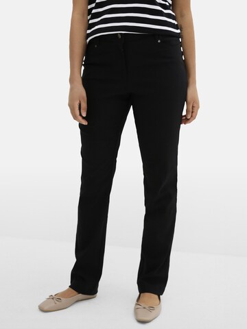 bonprix Regular Hose in Schwarz: Vorderseite