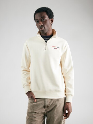 GANT - Sudadera en beige: frente