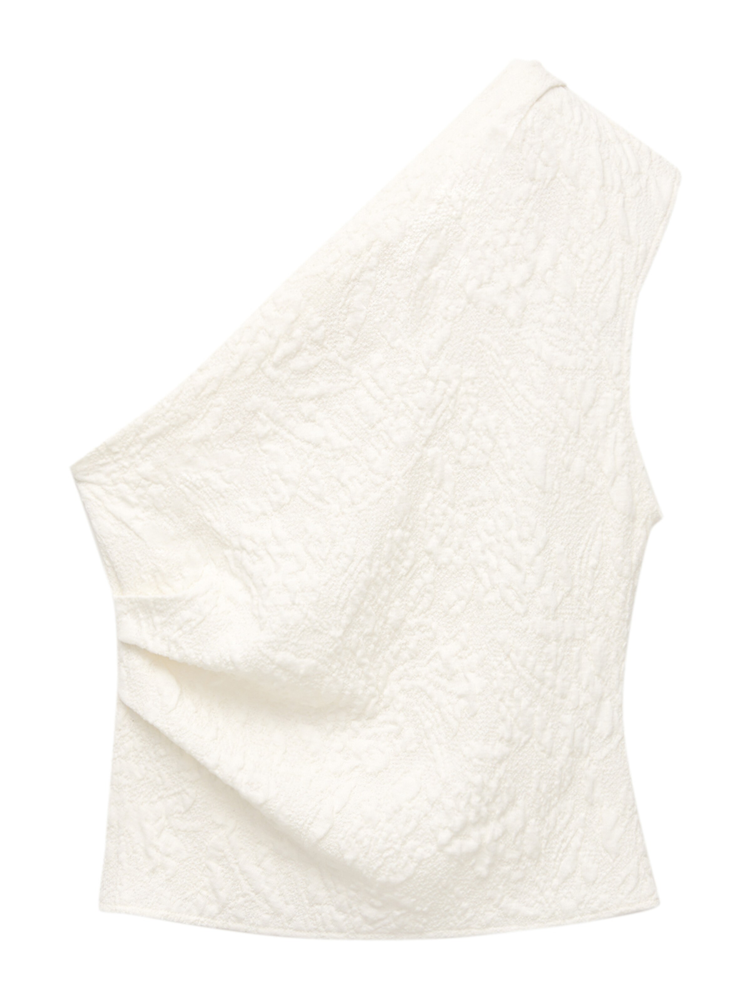 Pull&Bear Stricktop in Beige: Vorderseite