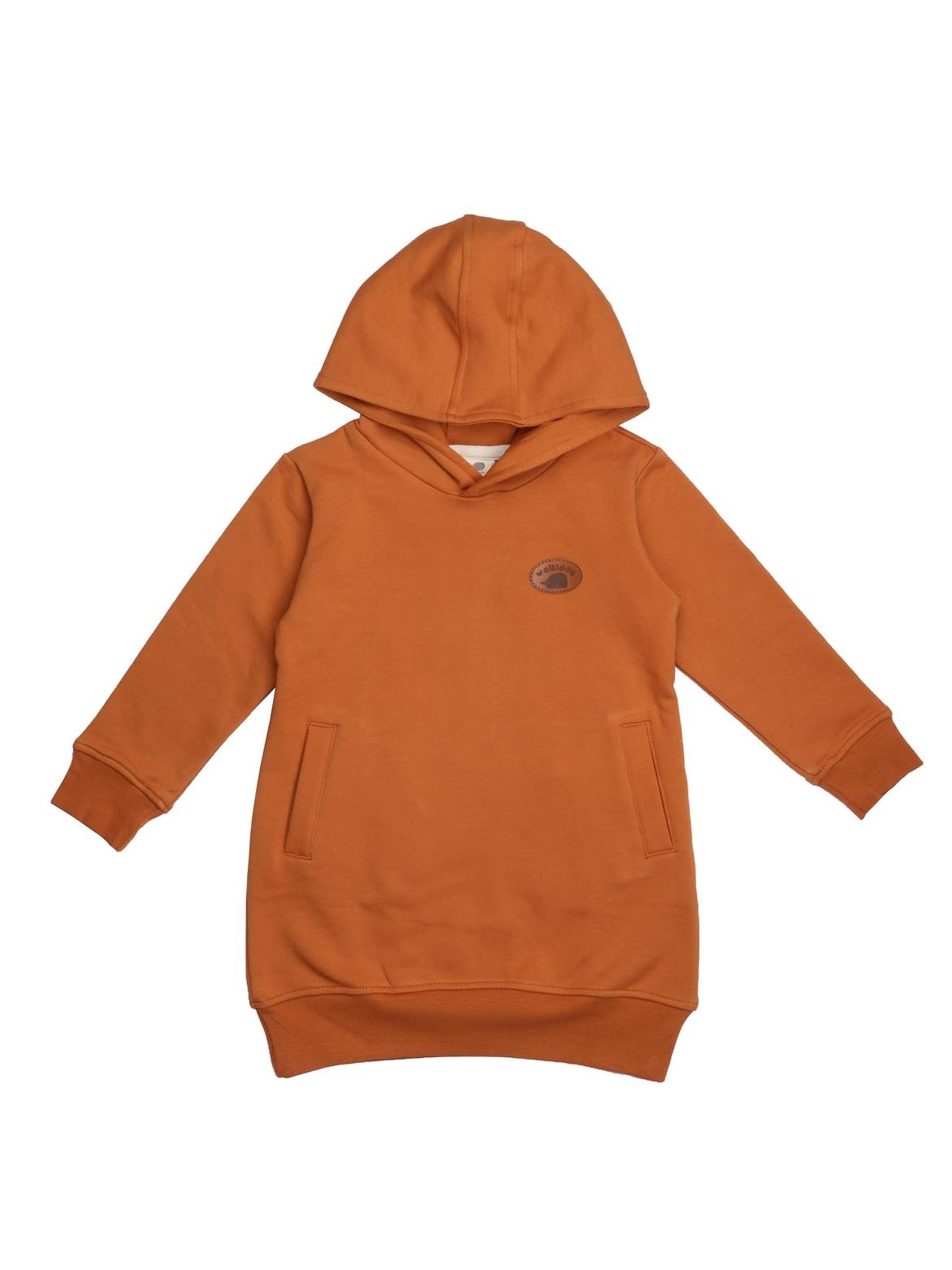 Walkiddy Dress in Brown: front