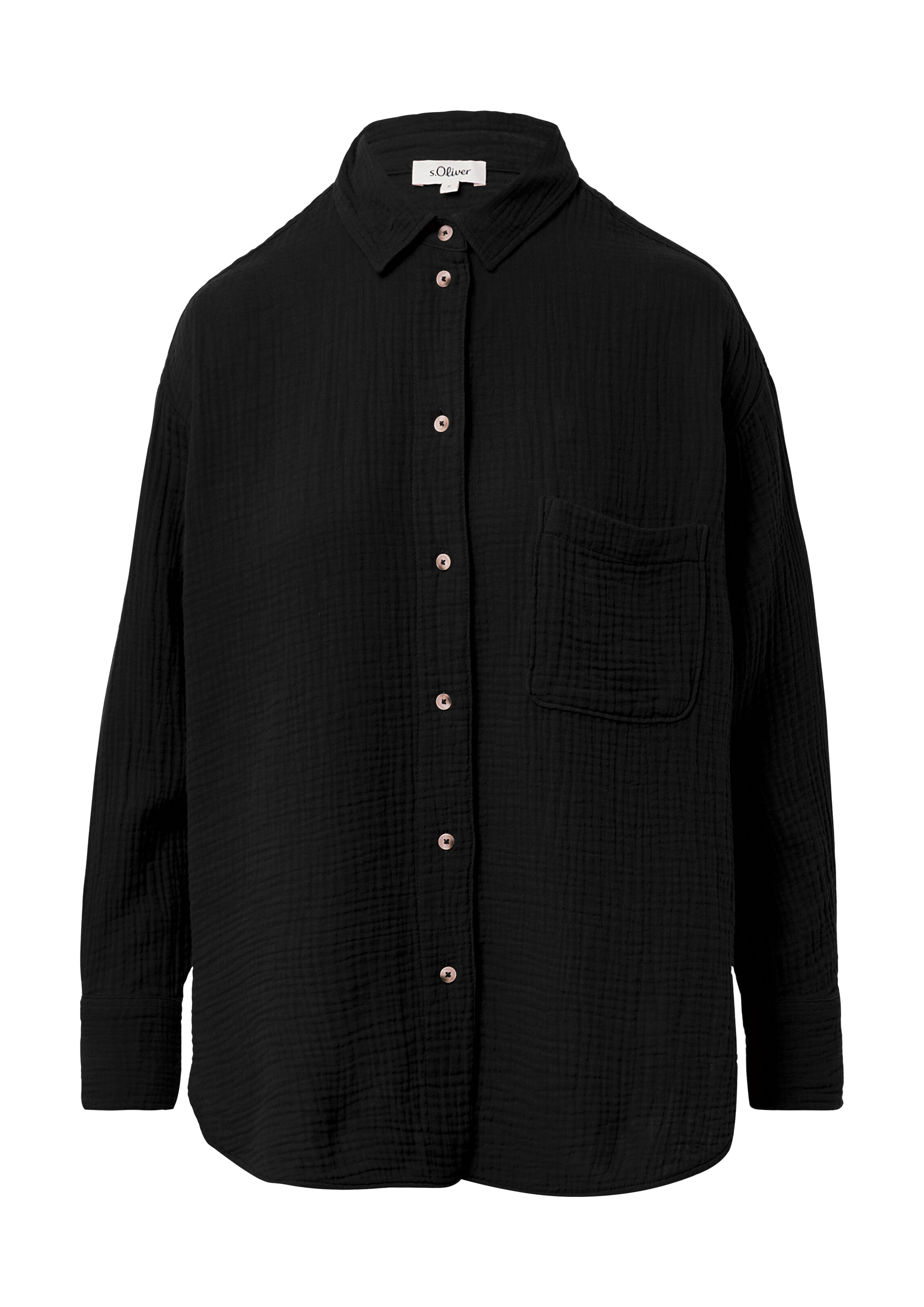 s.Oliver Bluse in Schwarz: Vorderseite