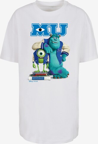Maglietta 'Disney Monsters University Poster' di F4NT4STIC in bianco: frontale