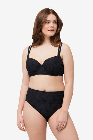 Ulla Popken T-shirt Bra in Black: front