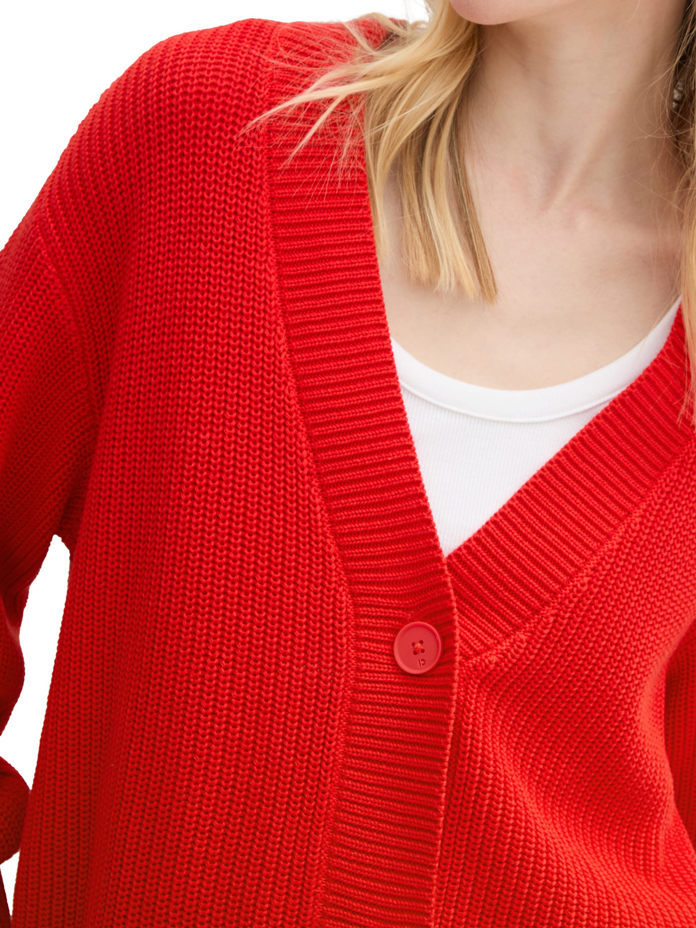 TOM TAILOR DENIM Kampsun, värv punane