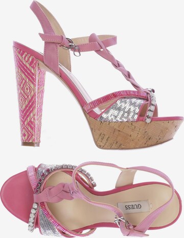 GUESS Sandals & High-Heeled Sandals in 37 in Pink: front
